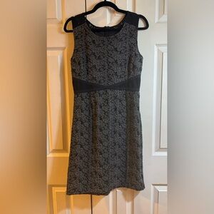 nOir Jewelry Black and Gray Floral Midi Dress